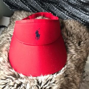 Red and navy Polo Ralph Lauren Visor